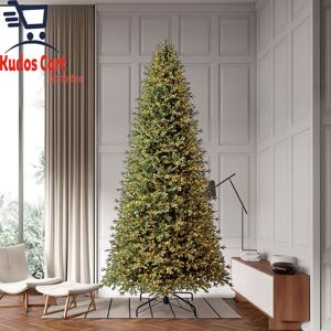 Pre-Lit 12ft Aspen Artificial Christmas Tree Colour-Changing Twinkle Led Lights Pre-Lit 12ft Aspen Artificial Christmas Tree Colour-Changing Twinkle Led Lights