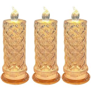 Sodial 3x(Led Candle Lights, Rose Pattern Projection, Simulated Flameless Candle6002 Sodial 3x(Led Candle Lights, Rose Pattern Projection, Simulated Flameless Candle6002