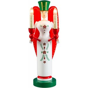 Richard Glässer Seiffen German Candlestick Angel, Height 32 Cm / 13 Inch, Electrically Il.. Rg 12568 New Richard Glässer Seiffen German Candlestick Angel, Height 32 Cm / 13 Inch, Electrically Il.. Rg 12568 New