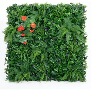 Blooming Artificial - 100cm / 3.25ft Artificial Tropical Living Wall Blooming Artificial - 100cm / 3.25ft Artificial Tropical Living Wall