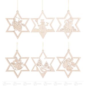 Dregeno Christmas Tree Ornament Star Set 2-6 Dregeno Christmas Tree Ornament Star Set 2-6