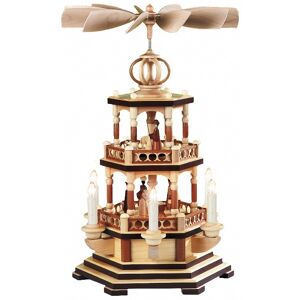 Müller German Christmas Pyramid Christmas Story, 2-Tier, Height 47 Cm / .. Mu 10448 New Müller German Christmas Pyramid Christmas Story, 2-Tier, Height 47 Cm / .. Mu 10448 New