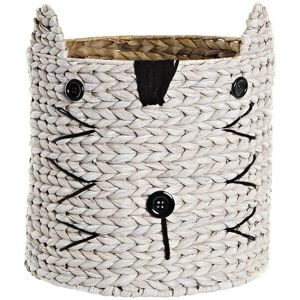 Basket Dkd Home Decor White Black Natural Fibre 37 X 37 X 40 Cm 4 Kg Basket Dkd Home Decor White Black Natural Fibre 37 X 37 X 40 Cm 4 Kg