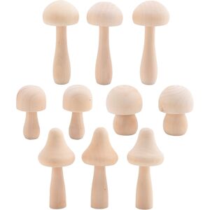 Sodial 3x(10 Pieces Big Sizes Unfinished Wooden Mushroom Unpainted Wooden Mushroom5127 Sodial 3x(10 Pieces Big Sizes Unfinished Wooden Mushroom Unpainted Wooden Mushroom5127