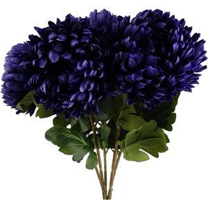 Leaf Artificial Flowers Extra Large Reflex Chrysanthemum - Purple 75cm Pack Of 6 Leaf Artificial Flowers Extra Large Reflex Chrysanthemum - Purple 75cm Pack Of 6
