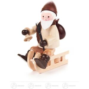 Großhandel Dregeno Christmas Miniature Santa Claus On Sled Natural H=approx 6 Cm New Erzgebirge Großhandel Dregeno Christmas Miniature Santa Claus On Sled Natural H=approx 6 Cm New Erzgebirge