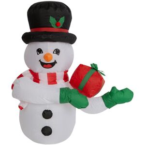 Vfm E-Store Christmas Snowman Inflatable Outdoor Decoration 107cm X 105cm White X 1 Vfm E-Store Christmas Snowman Inflatable Outdoor Decoration 107cm X 105cm White X 1