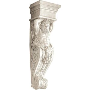 Design Toscano Telamon Wall Sculpture, Antique Stone, 24.00 X 51.00 Cms Design Toscano Telamon Wall Sculpture, Antique Stone, 24.00 X 51.00 Cms