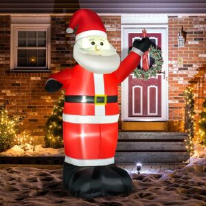 Homcom Inflatable 8ft Tall Santa Claus Xmas Decoration Holiday Airblown Yard Led Light Homcom Inflatable 8ft Tall Santa Claus Xmas Decoration Holiday Airblown Yard Led Light