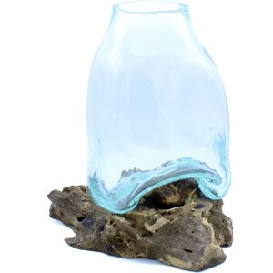 Gamal Hand-blown Glass Vase - Bali Organic Design Gamal Hand-blown Glass Vase - Bali Organic Design