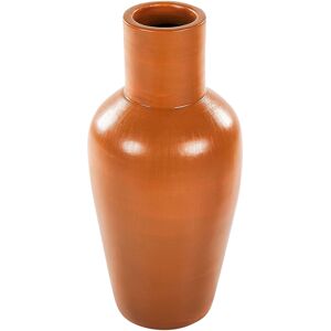 Beliani Decorative Vase - Handmade Ceramic - 37 cm - Orange - Natural Style - Decor Beliani Decorative Vase - Handmade Ceramic - 37 cm - Orange - Natural Style - Decor