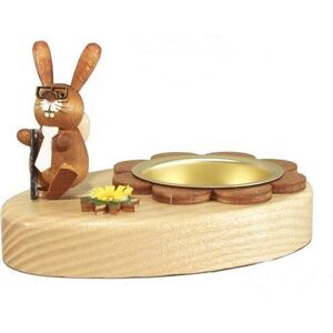 Holz- Und Drechslerwaren Dieter Legler Tealight Holder With Easter Bunny With Tie Height Approx 6cm New Erzgebirge Holz- Und Drechslerwaren Dieter Legler Tealight Holder With Easter Bunny With Tie Height Approx 6cm New Erzgebirge