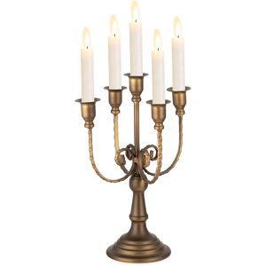 Sziqiqi Candelabra Candle Holder Vintage, 29.5cm Candlestick Holder 5-Arms Farmh Sziqiqi Candelabra Candle Holder Vintage, 29.5cm Candlestick Holder 5-Arms Farmh