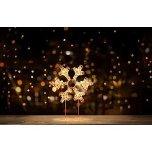 Christmas Crackers Table Top Snowflake 45cm Rose Gold With 720 Warm White Leds Decoration Christmas Christmas Crackers Table Top Snowflake 45cm Rose Gold With 720 Warm White Leds Decoration Christmas