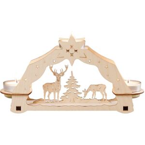 Saico Gmbh Candle Holder Forest Motif For 3 Tealights 24.5 X 13.5 X 6cm New Saico Gmbh Candle Holder Forest Motif For 3 Tealights 24.5 X 13.5 X 6cm New