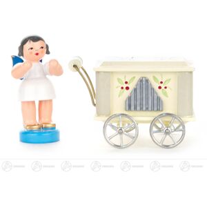 Großhandel Dregeno Angel On The Barrel Organ Standing, Blue Wings H = Ca 5,5 Cm New Großhandel Dregeno Angel On The Barrel Organ Standing, Blue Wings H = Ca 5,5 Cm New