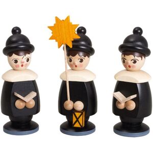 Erzgebirgische Volkskunst Drechslerei Schalling Miniature Figures 3 Kurrende Figures Black Height 10cm New Christmas Figures Erzgebirgische Volkskunst Drechslerei Schalling Miniature Figures 3 Kurrende Figures Black Height 10cm New Christmas Figures