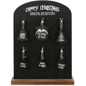 Something Different Creepy Hanging Sign Set (Pack Of 36) / One Size Black Sd6032 Something Different Creepy Hanging Sign Set (Pack Of 36) / One Size Black Sd6032