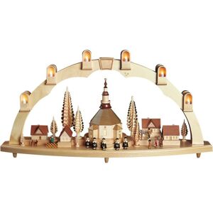 Richard Glässer Seiffen German Candle Arch Village Of Seiffen, Length 80 Cm / 32 Inch, Na.. Rg 01004 New Richard Glässer Seiffen German Candle Arch Village Of Seiffen, Length 80 Cm / 32 Inch, Na.. Rg 01004 New