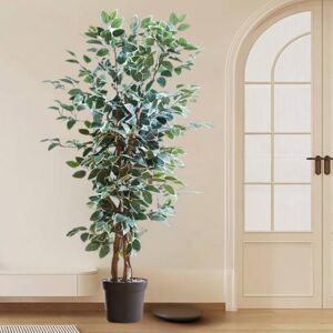 Smart Garden Artificial Potted Plant Weeping Fig Tree Indoor Outdoor Large Decorative 130cm Smart Garden Artificial Potted Plant Weeping Fig Tree Indoor Outdoor Large Decorative 130cm