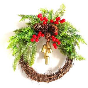 Sodial 4x( Wreath Boho Holiday Wreath, Artificial Wreath, Xmas2227 Sodial 4x( Wreath Boho Holiday Wreath, Artificial Wreath, Xmas2227