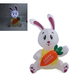220‑240v Eu Plug 59.8in Inflatable Happy Easter Bunny Decoration Inflatable Ou 220‑240v Eu Plug 59.8in Inflatable Happy Easter Bunny Decoration Inflatable Ou