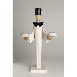 Kwo Kunstgewerbe-Werkstätten Olbernhau Gmbh Bergmann White 42 Cm New Wooden Figure Erzgebirge Christmas Modern Figure Kwo Kunstgewerbe-Werkstätten Olbernhau Gmbh Bergmann White 42 Cm New Wooden Figure Erzgebirge Christmas Modern Figure