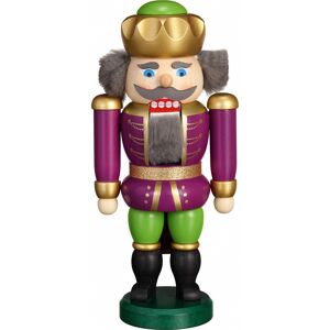 Seiffener Volkskunst German Nutcracker King Purple, Height 20 Cm / 9 Inch, Original Er.. Sv 11472 New Seiffener Volkskunst German Nutcracker King Purple, Height 20 Cm / 9 Inch, Original Er.. Sv 11472 New