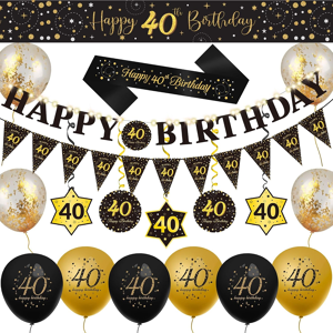 Does Not Apply Light Up 40th Birthday Decorations, 20 Pcs, Include Black Gold 40th Birthday Ban Does Not Apply Light Up 40th Birthday Decorations, 20 Pcs, Include Black Gold 40th Birthday Ban