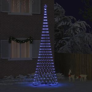 Led Christmas Tree With 550 Leds Blue 160 X 160 X 500 Cm Metal Vidaxl Led Christmas Tree With 550 Leds Blue 160 X 160 X 500 Cm Metal Vidaxl