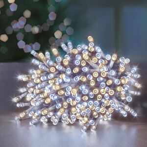 Festive Fun Christmas Tree Lights Clear Cable & Timer 37.5m 1500 Led Warm White & White Mix Festive Fun Christmas Tree Lights Clear Cable & Timer 37.5m 1500 Led Warm White & White Mix