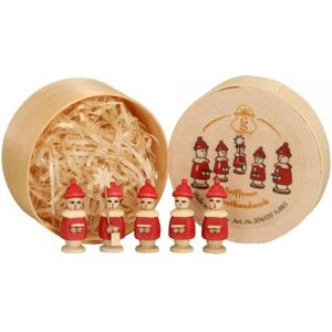 Erzgebirgische Volkskunst Drechslerei Schalling Miniature Figure Spanish Box With 5 Carolers Red Height 3.2 Cm New Toy Erzgebirgische Volkskunst Drechslerei Schalling Miniature Figure Spanish Box With 5 Carolers Red Height 3.2 Cm New Toy