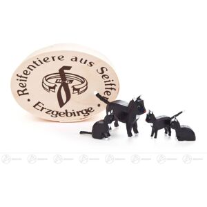 Großhandel Dregeno Tire Animal Cat Family Large In Tin Can (4) H=approx 3.5 Cm New Erzgebirge Großhandel Dregeno Tire Animal Cat Family Large In Tin Can (4) H=approx 3.5 Cm New Erzgebirge