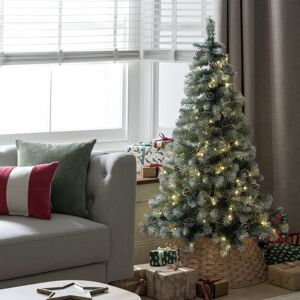 Habitat 5ft Pre Lit Blue Oscar Pine Cone Christmas Tree Habitat 5ft Pre Lit Blue Oscar Pine Cone Christmas Tree