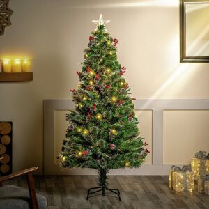 Premier Decorations 5ft New Jersey Pine Fibre Optic Christmas Tree Premier Decorations 5ft New Jersey Pine Fibre Optic Christmas Tree