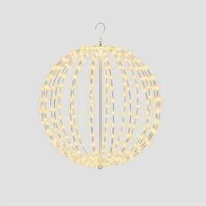 Pegdev Pre Lit Sphere 40cm, Warm White 256 Micro Leds, 5m Lead, Timer Pegdev Pre Lit Sphere 40cm, Warm White 256 Micro Leds, 5m Lead, Timer