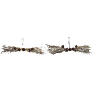 DKD Home Decor Flower Brown Christmas Bauble - Christmas Ornament DKD Home Decor Flower Brown Christmas Bauble - Christmas Ornament