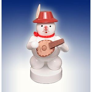 Fa. Volker Zenker Erzgebirgische Volkskunst Christmas Decoration Snowman With Mandolin Height 8cm New Snow Iceman Winter Fa. Volker Zenker Erzgebirgische Volkskunst Christmas Decoration Snowman With Mandolin Height 8cm New Snow Iceman Winter