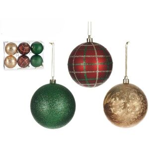 Set Of Christmas Balls Krist+ Multicolour Plastic Ø 8 Cm Set Of Christmas Balls Krist+ Multicolour Plastic Ø 8 Cm