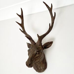 Darthome Ltd Stags Head Wall Mounted 47cm Resin Brown Reindeer Deer Antlers Large Sculpture Darthome Ltd Stags Head Wall Mounted 47cm Resin Brown Reindeer Deer Antlers Large Sculpture