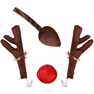 Sodial 5x(Reindeer Decoration Car Vehicle Nose Horn Costume Set Rudolph Christmas8980 Sodial 5x(Reindeer Decoration Car Vehicle Nose Horn Costume Set Rudolph Christmas8980