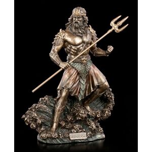 Poseidon Figure With Trident - Veronese Sea God Greek Mythology Decor Poseidon Figure With Trident - Veronese Sea God Greek Mythology Decor