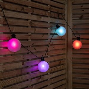 Samuel Alexander 4.5m Set Of 10 Frosted Ball Style Cap String Lights With Filament In Rainbow Samuel Alexander 4.5m Set Of 10 Frosted Ball Style Cap String Lights With Filament In Rainbow