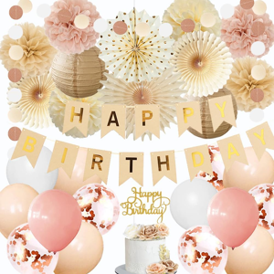 Does Not Apply Dusty Pink Beige Boho Birthday Decorations For Women Girls Neutral Balloons Happ Does Not Apply Dusty Pink Beige Boho Birthday Decorations For Women Girls Neutral Balloons Happ