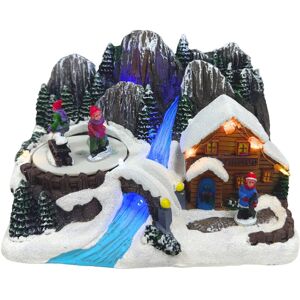 Lumineo Christmas Winter Village Decoration, River Ice Scene, Led & Motion, 48.5690 Lumineo Christmas Winter Village Decoration, River Ice Scene, Led & Motion, 48.5690