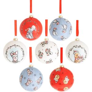 Disney Winnie The Pooh 70mm Christmas Baubles Set Of 7 Tree Hanging Decoration Disney Winnie The Pooh 70mm Christmas Baubles Set Of 7 Tree Hanging Decoration
