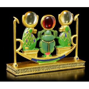 Monkeys With Scarab And Red Stone - Egypt Lucky Charm Decorative Statue Monkeys With Scarab And Red Stone - Egypt Lucky Charm Decorative Statue