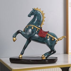 1-Horse Figurine Decor Exquisite Bronze Colour Stable Resin Horse Statue For 1-Horse Figurine Decor Exquisite Bronze Colour Stable Resin Horse Statue For