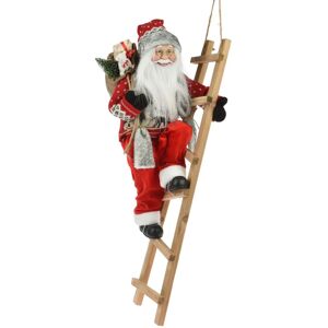 Carousel Home Santa On A Ladder Figurine Traditional Climbing Father Christmas Decoration 65cm Carousel Home Santa On A Ladder Figurine Traditional Climbing Father Christmas Decoration 65cm