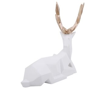 ¸au (White)2pcs Modern Resin Deer Statue Sculpture Home Desktop Cabinet Ornam ¸au (White)2pcs Modern Resin Deer Statue Sculpture Home Desktop Cabinet Ornam